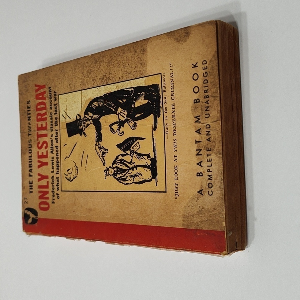 Vintage 1946, Paperback, Only Yesterday, book.